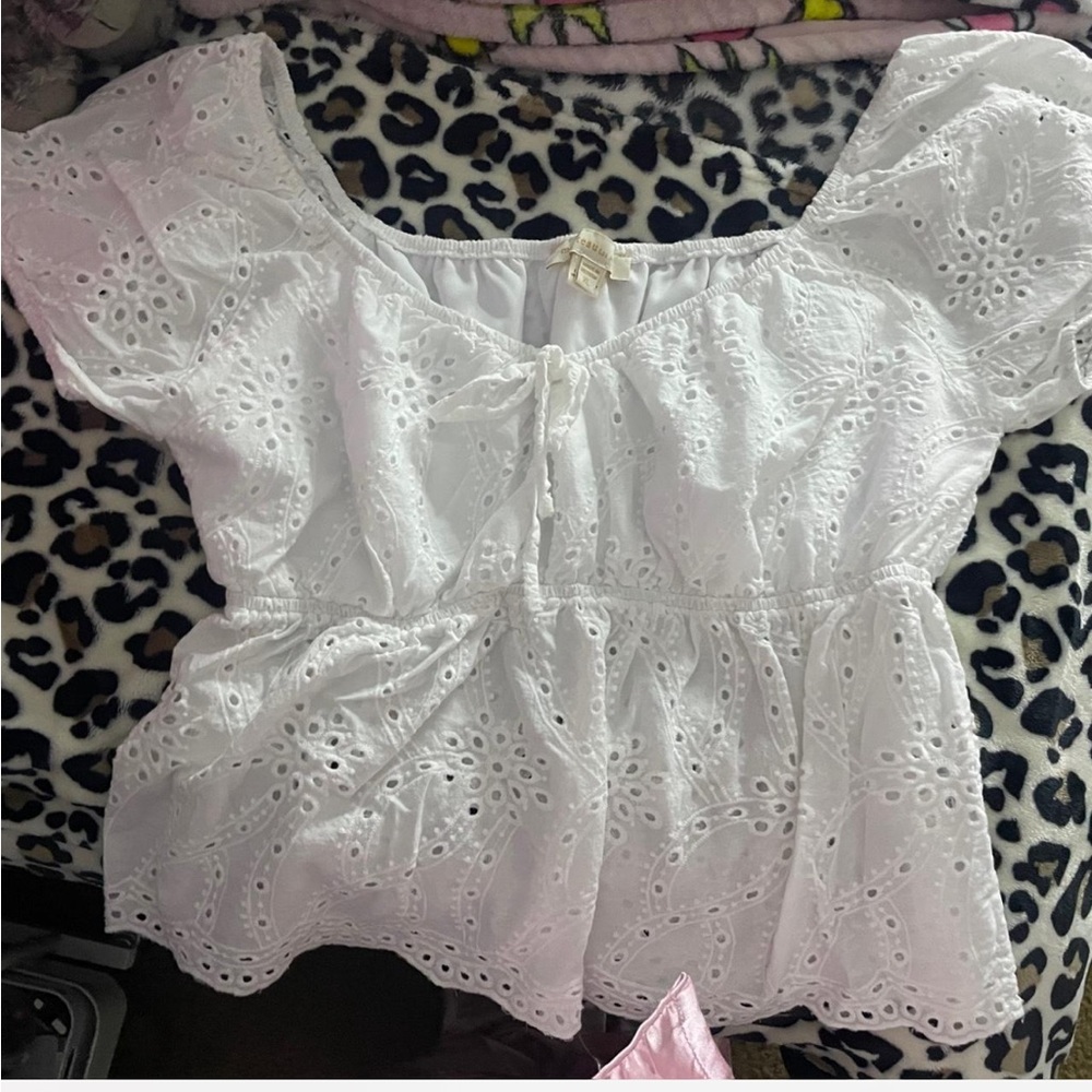 White Off The Shoulder Blouse